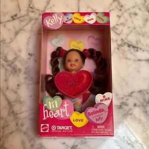 Mattel Kelly Lil' Heart Doll - Red and Pink